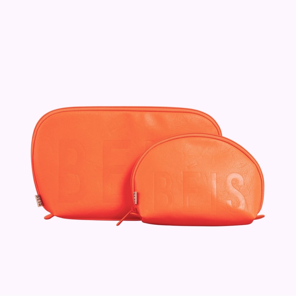 BEIS Cosmetic Pouch Set-New With Tags “Creamsicle” - Still sealed in package
